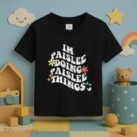 Groovy Im Paislee Doing Paislee Things Funny MotherS Day Toddler T-Shirt thumb 3