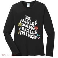 Groovy Im Paislee Doing Paislee Things Funny MotherS Day Women's Long Sleeve Shirt thumb 0