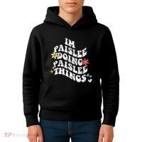 Groovy Im Paislee Doing Paislee Things Funny MotherS Day Kids Hoodie thumb 4