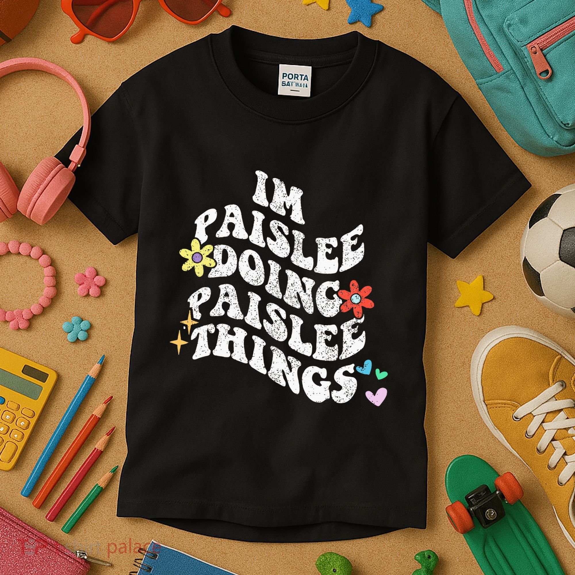 Groovy Im Paislee Doing Paislee Things Funny MotherS Day Kids T-Shirt