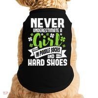 Girl In Poodle Socks Irish Dancer Ceili Reel Dance Feis Doggie Tank thumb 0