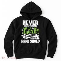 Girl In Poodle Socks Irish Dancer Ceili Reel Dance Feis Hoodie thumb 0