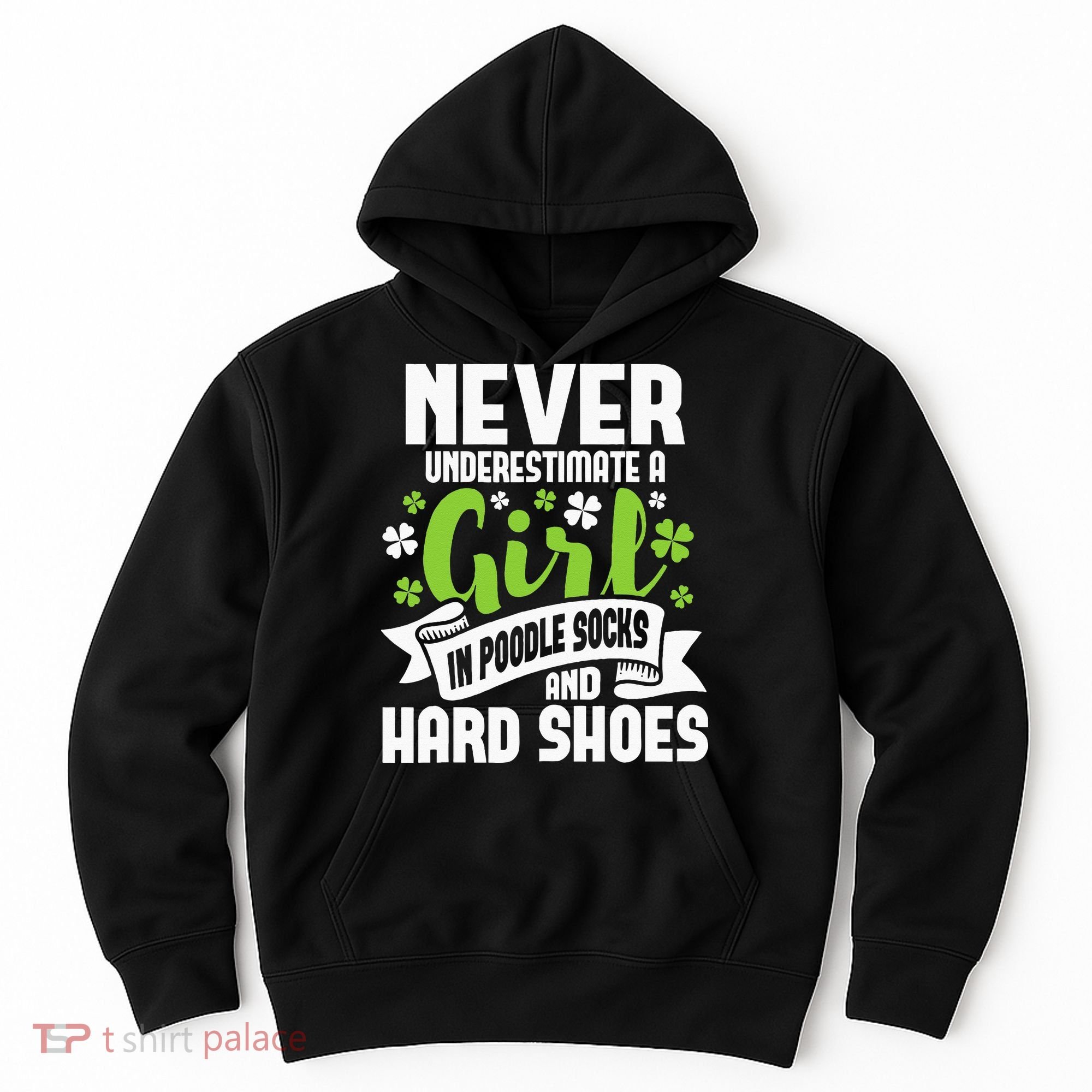Girl In Poodle Socks Irish Dancer Ceili Reel Dance Feis Hoodie