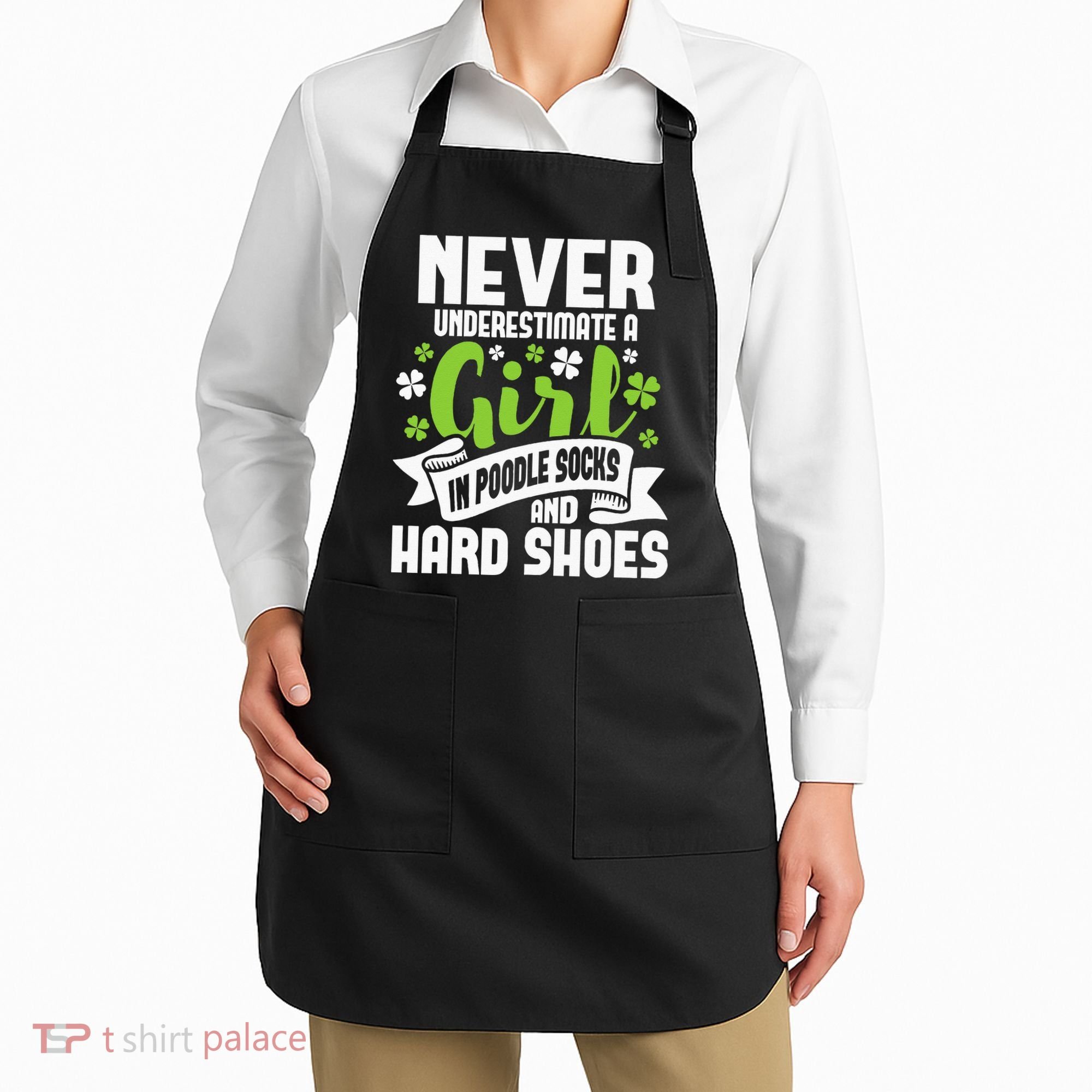 Girl In Poodle Socks Irish Dancer Ceili Reel Dance Feis Apron