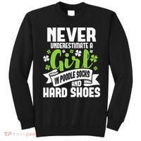 Girl In Poodle Socks Irish Dancer Ceili Reel Dance Feis Sweatshirt thumb 0