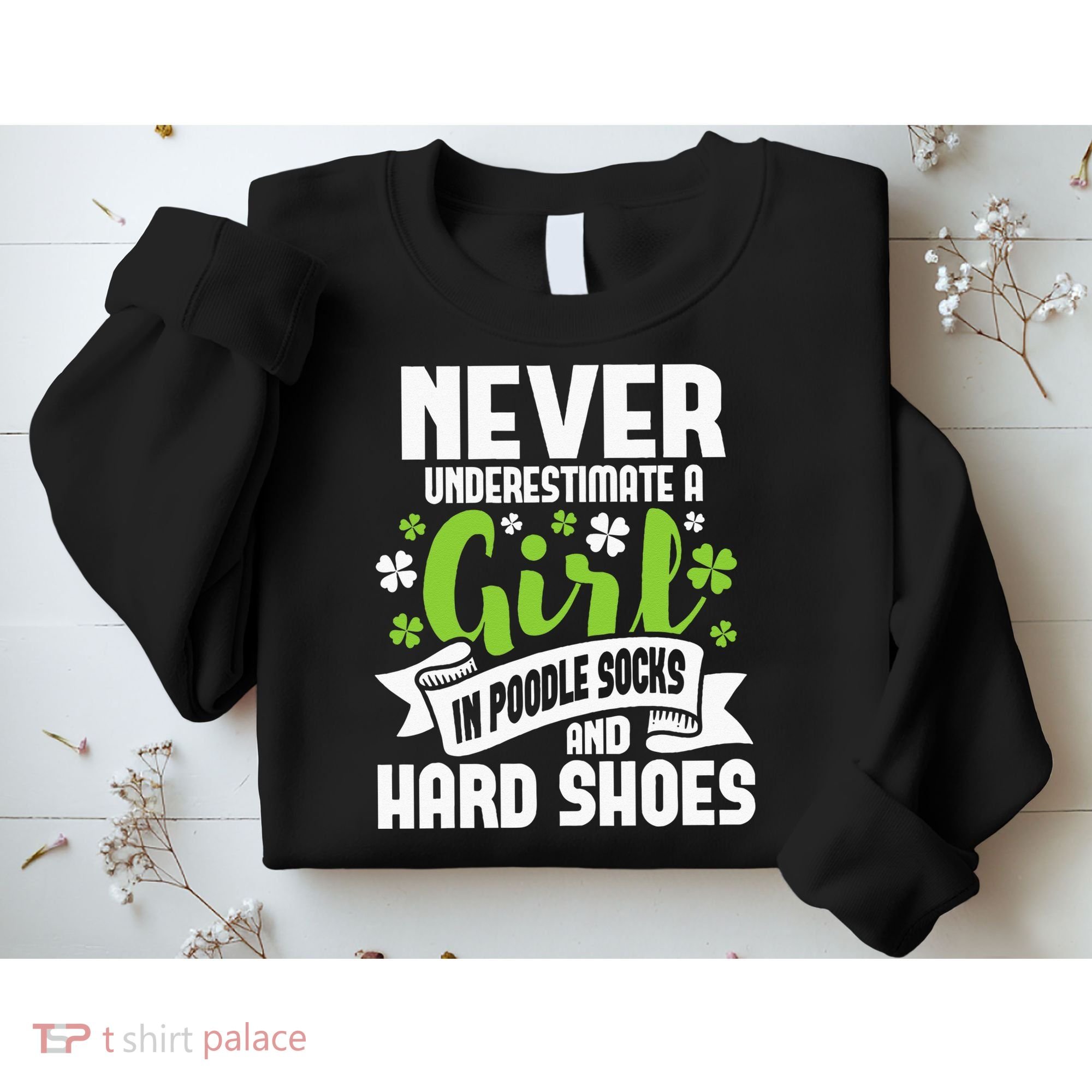 Girl In Poodle Socks Irish Dancer Ceili Reel Dance Feis Sweatshirt