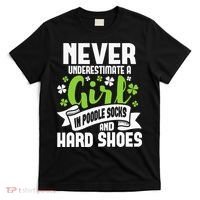 Girl In Poodle Socks Irish Dancer Ceili Reel Dance Feis T-Shirt thumb 0
