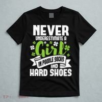 Girl In Poodle Socks Irish Dancer Ceili Reel Dance Feis T-Shirt thumb 5
