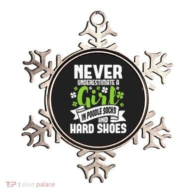 Girl In Poodle Socks Irish Dancer Ceili Reel Dance Feis Ornament
