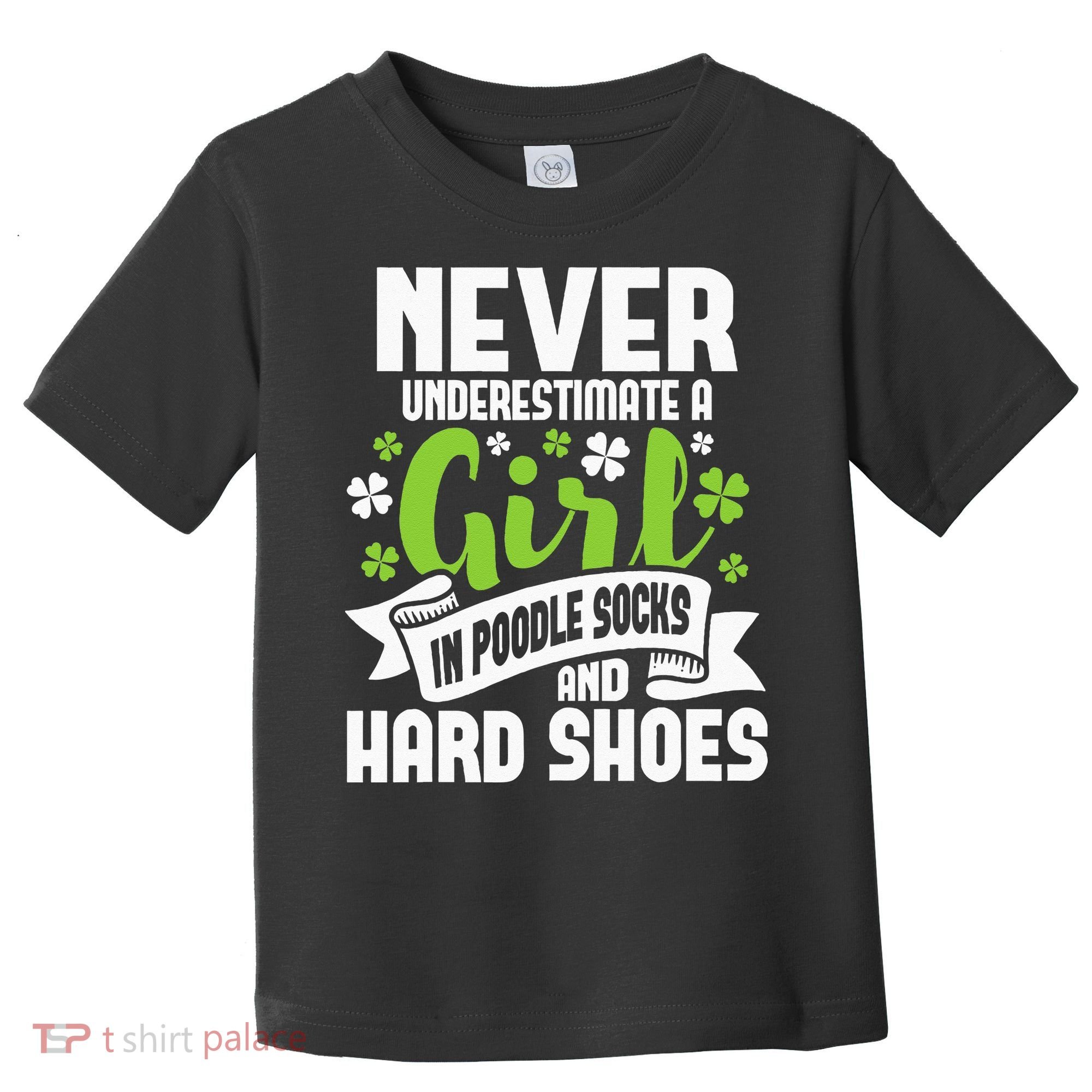 Girl In Poodle Socks Irish Dancer Ceili Reel Dance Feis Toddler T-Shirt