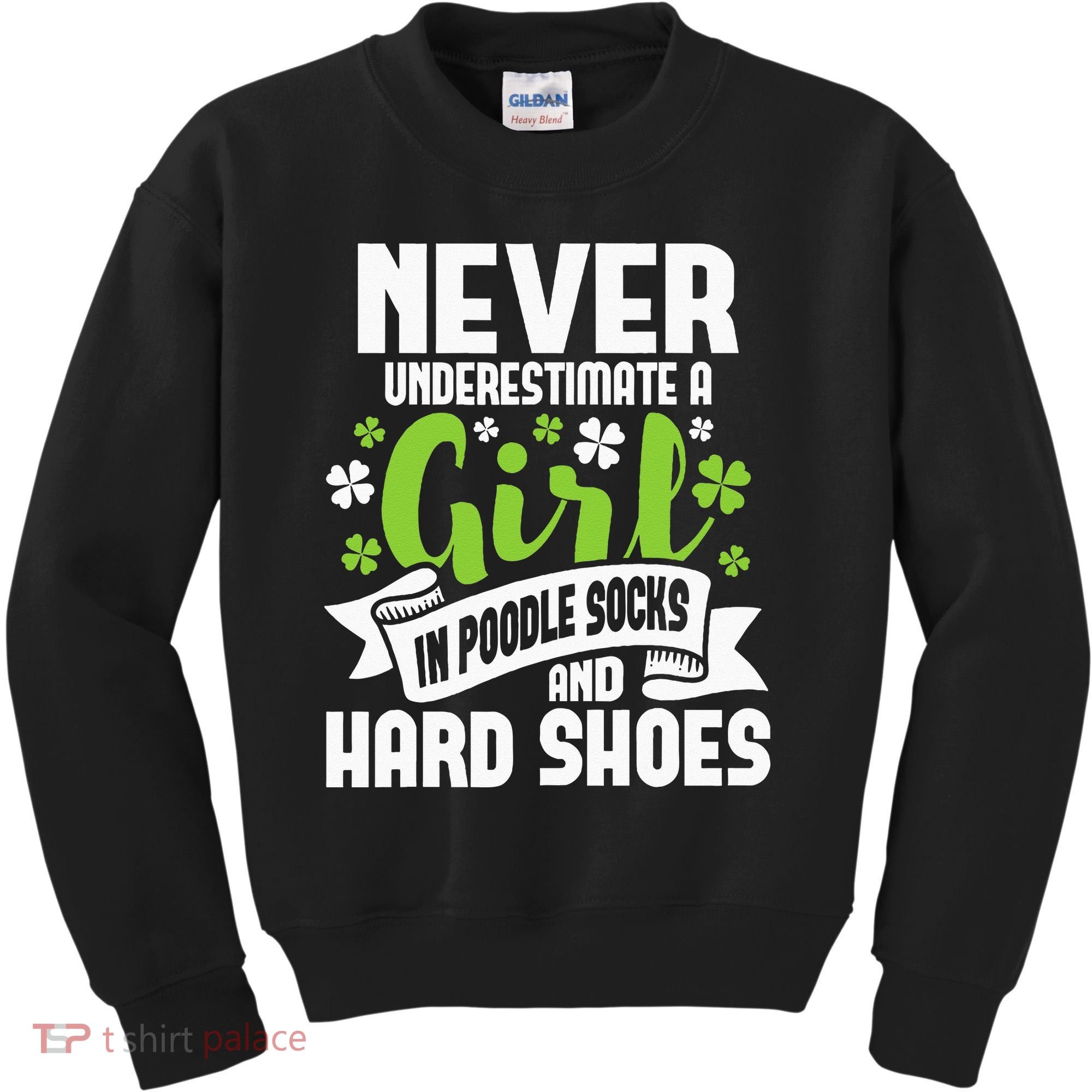 Girl In Poodle Socks Irish Dancer Ceili Reel Dance Feis Kids Sweatshirt