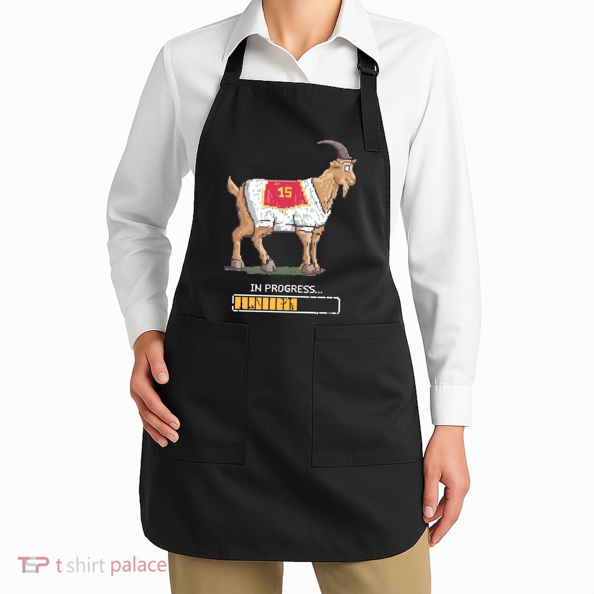 Goat In Progress Mahomes Lix Kansas City Chief Apron