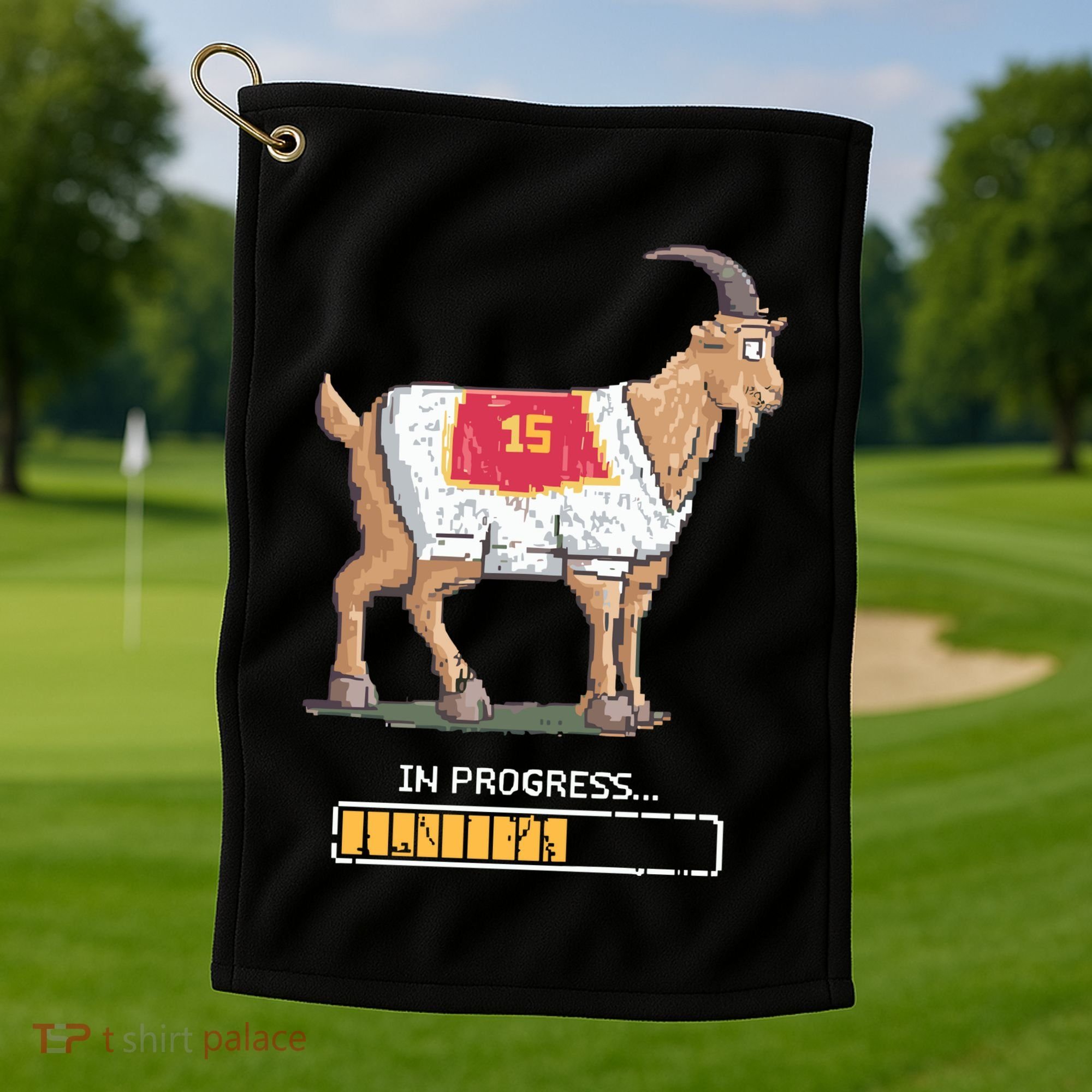 Goat In Progress Mahomes Lix Kansas City Chief Golf Towel