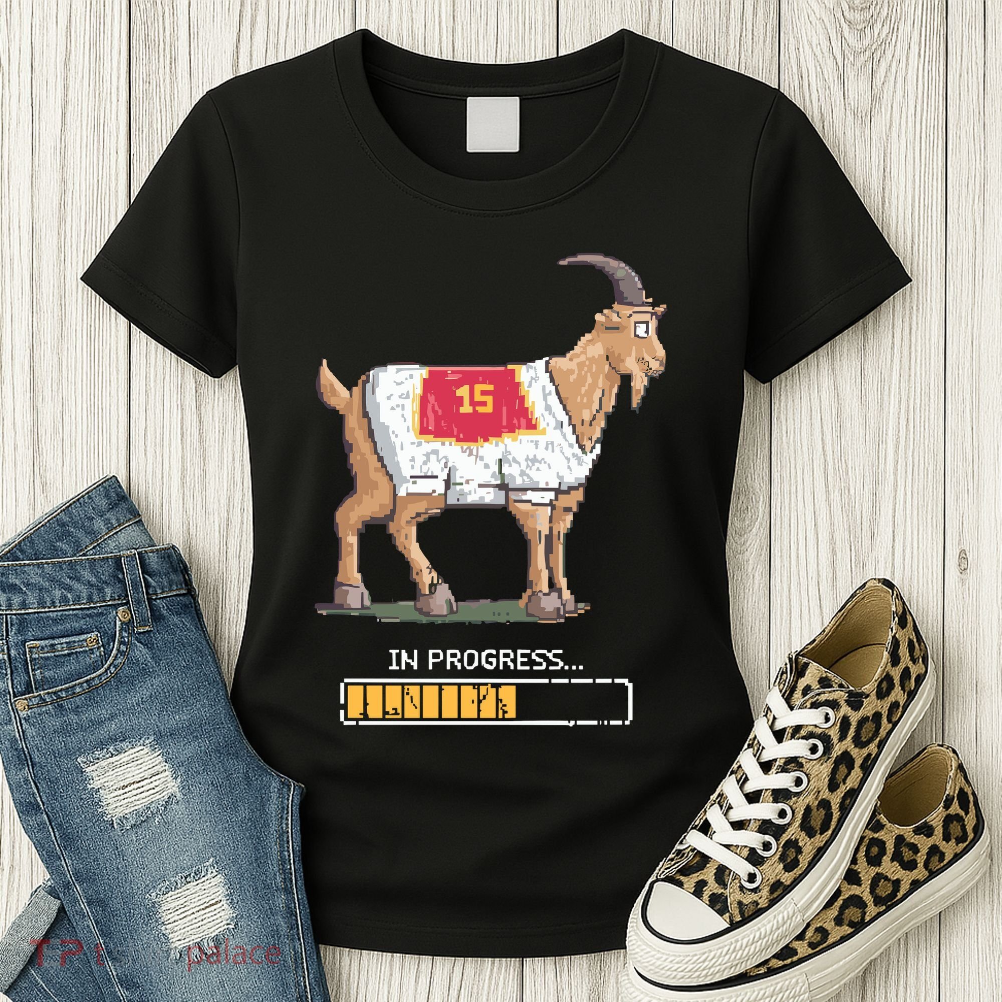 Goat In Progress Mahomes Lix Kansas City Chief Women's T-Shirt