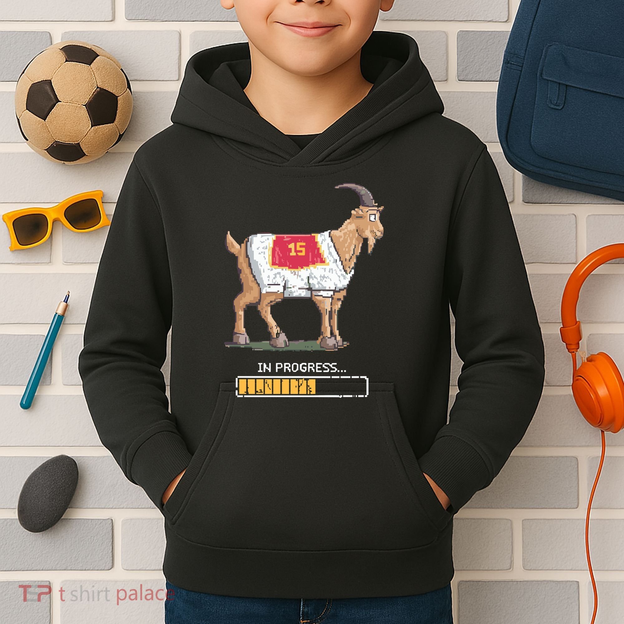 Goat In Progress Mahomes Lix Kansas City Chief Kids Hoodie
