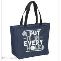 Golf I Put It In Every Hole Tote Bag thumb 2