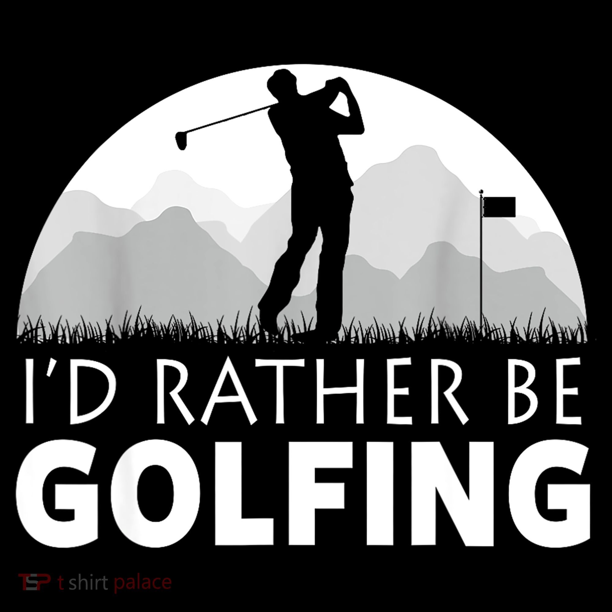 Golf Id Rather Be Golfing Funny Golf Gift Coffee Mug