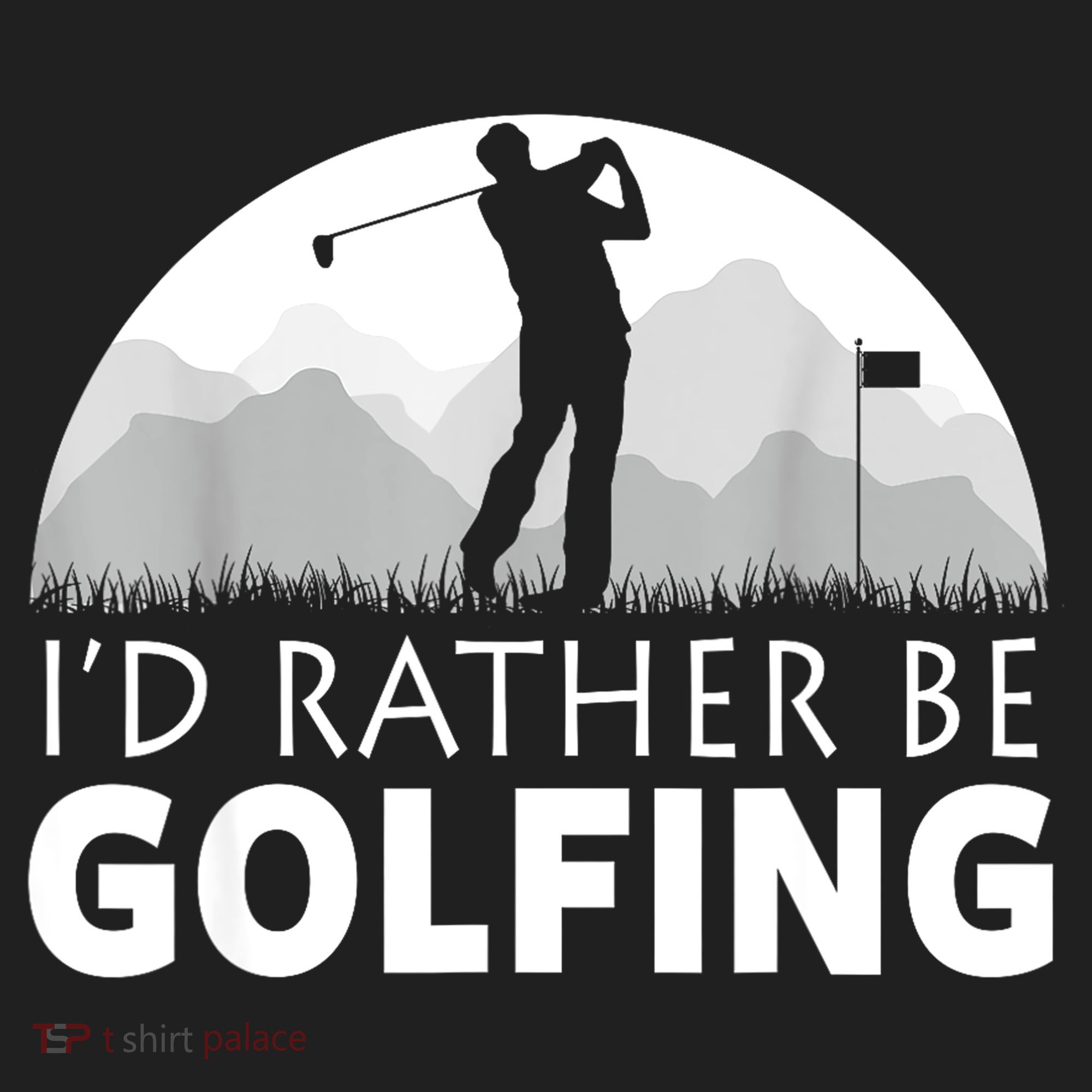 Golf Id Rather Be Golfing Funny Golf Gift Tumbler