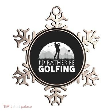 Golf Id Rather Be Golfing Funny Golf Gift Ornament