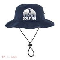 Golf Id Rather Be Golfing Funny Golf Gift Bucket Hat thumb 0