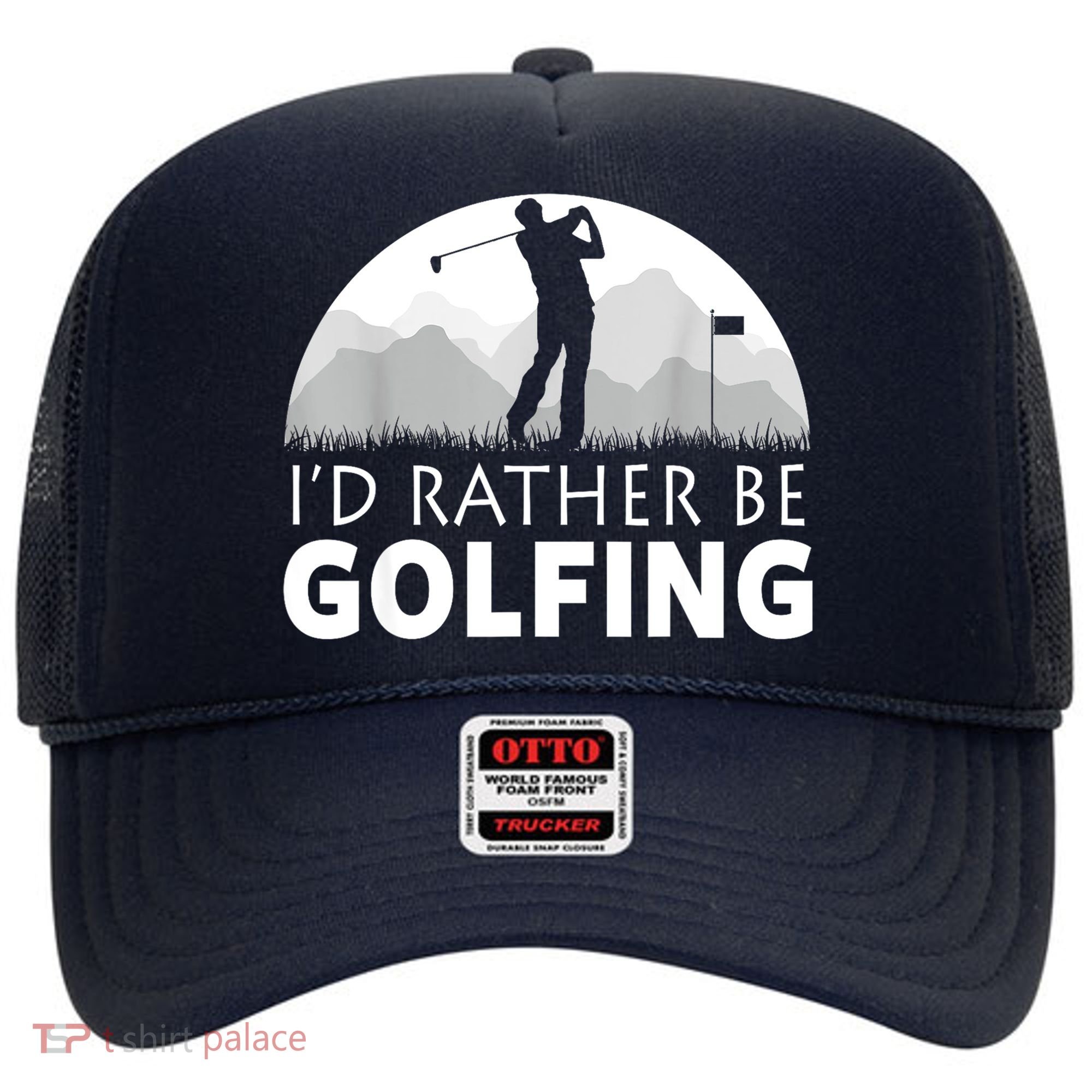 Golf Id Rather Be Golfing Funny Golf Gift Hat
