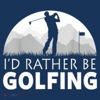 Golf Id Rather Be Golfing Funny Golf Gift Visor thumb 3