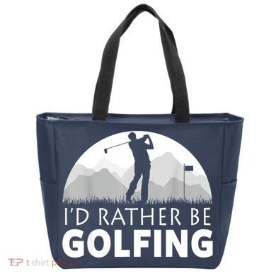 Golf Id Rather Be Golfing Funny Golf Gift Tote Bag