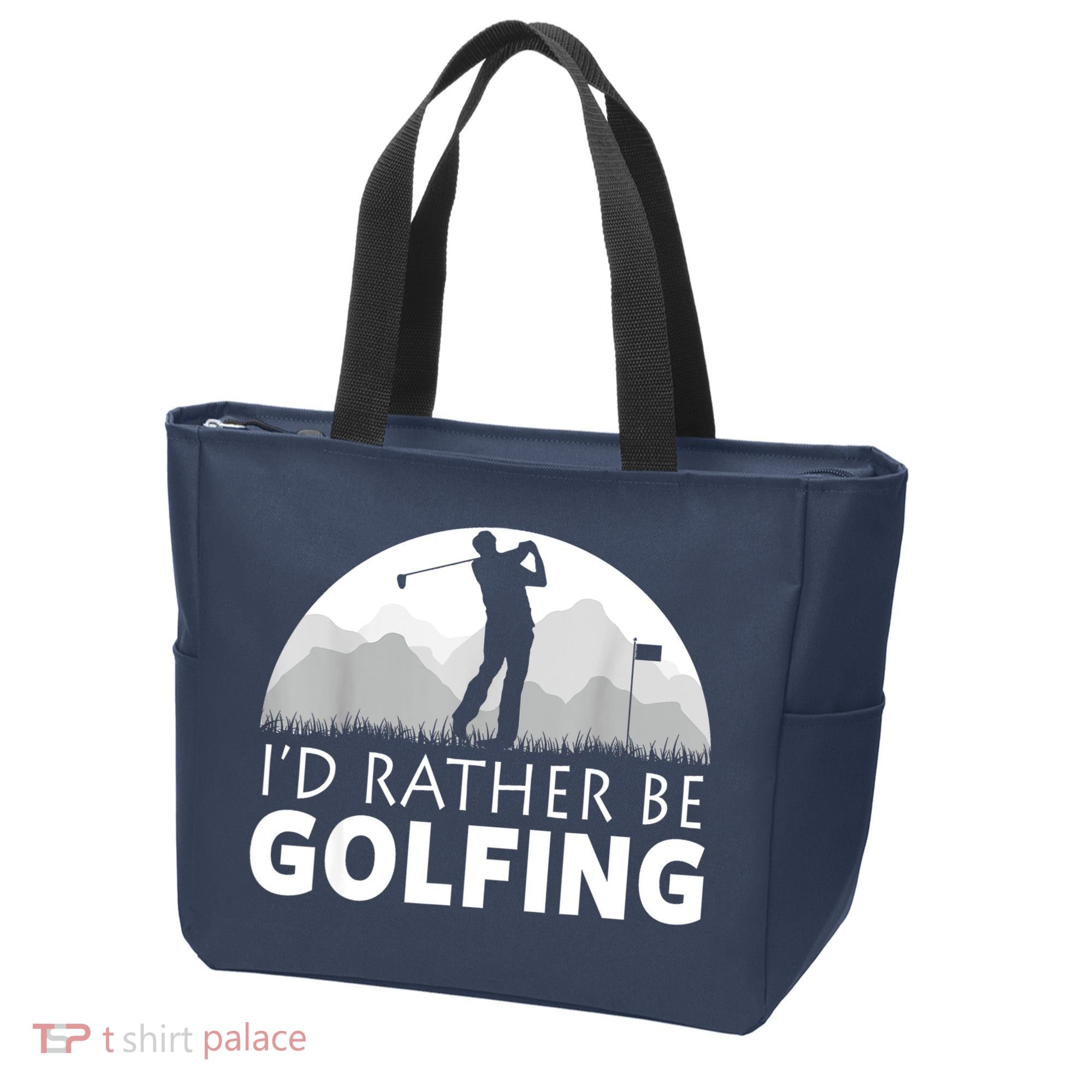 Golf Id Rather Be Golfing Funny Golf Gift Tote Bag