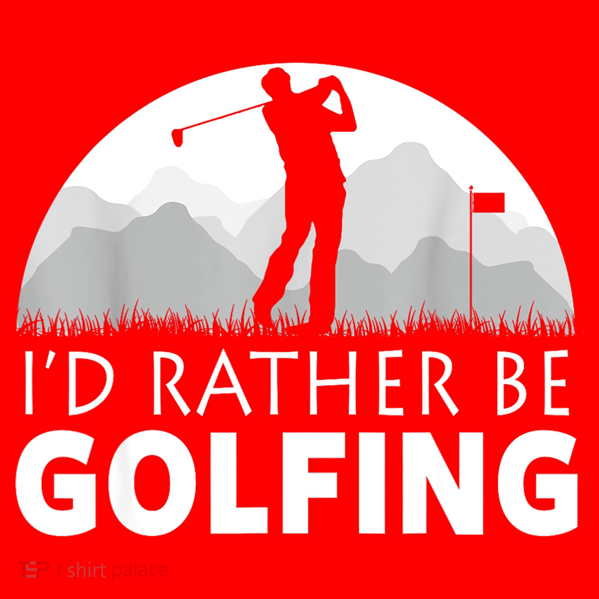 Golf Id Rather Be Golfing Funny Golf Gift Santa Hat
