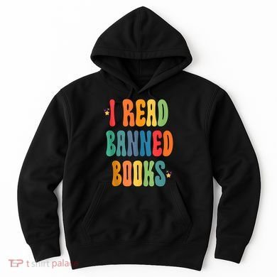 Groovy I Read Banned Books Librarian Reader Bookworm Hoodie