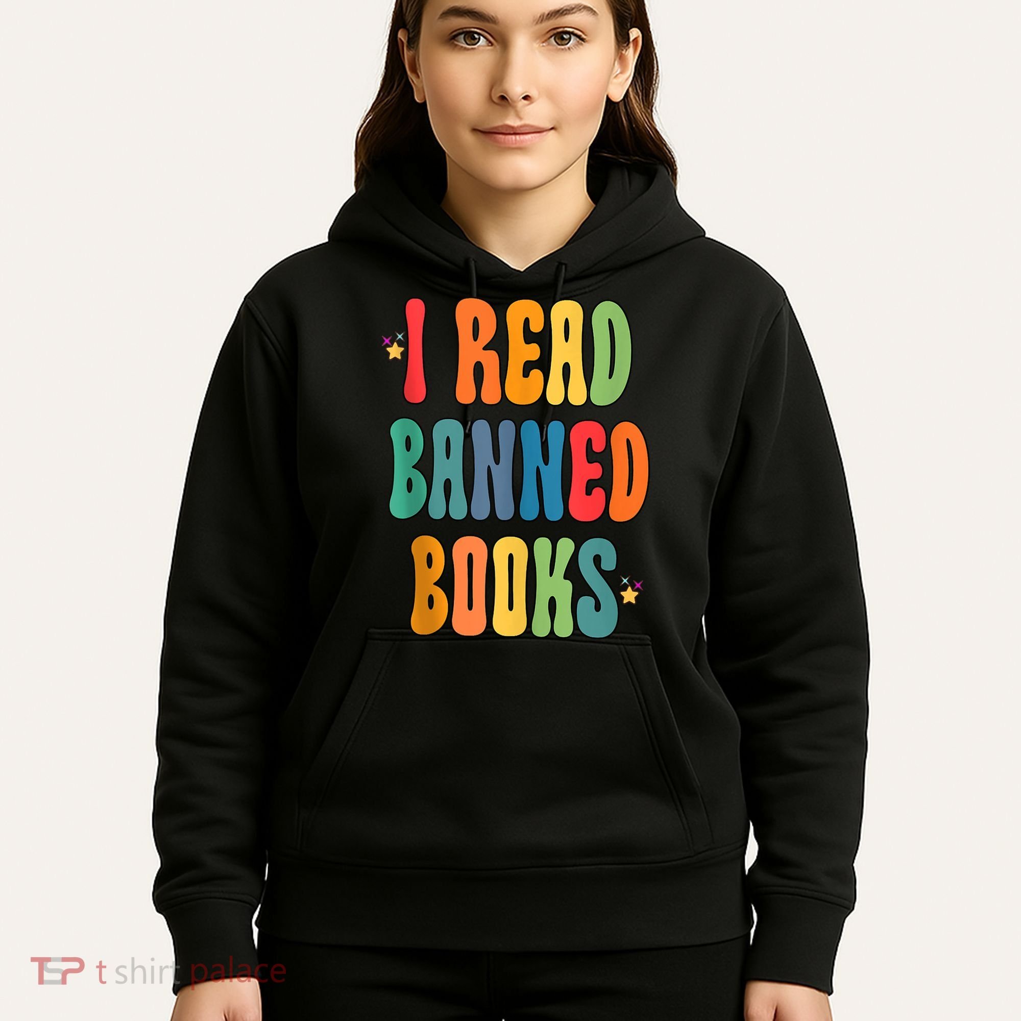 Groovy I Read Banned Books Librarian Reader Bookworm Hoodie