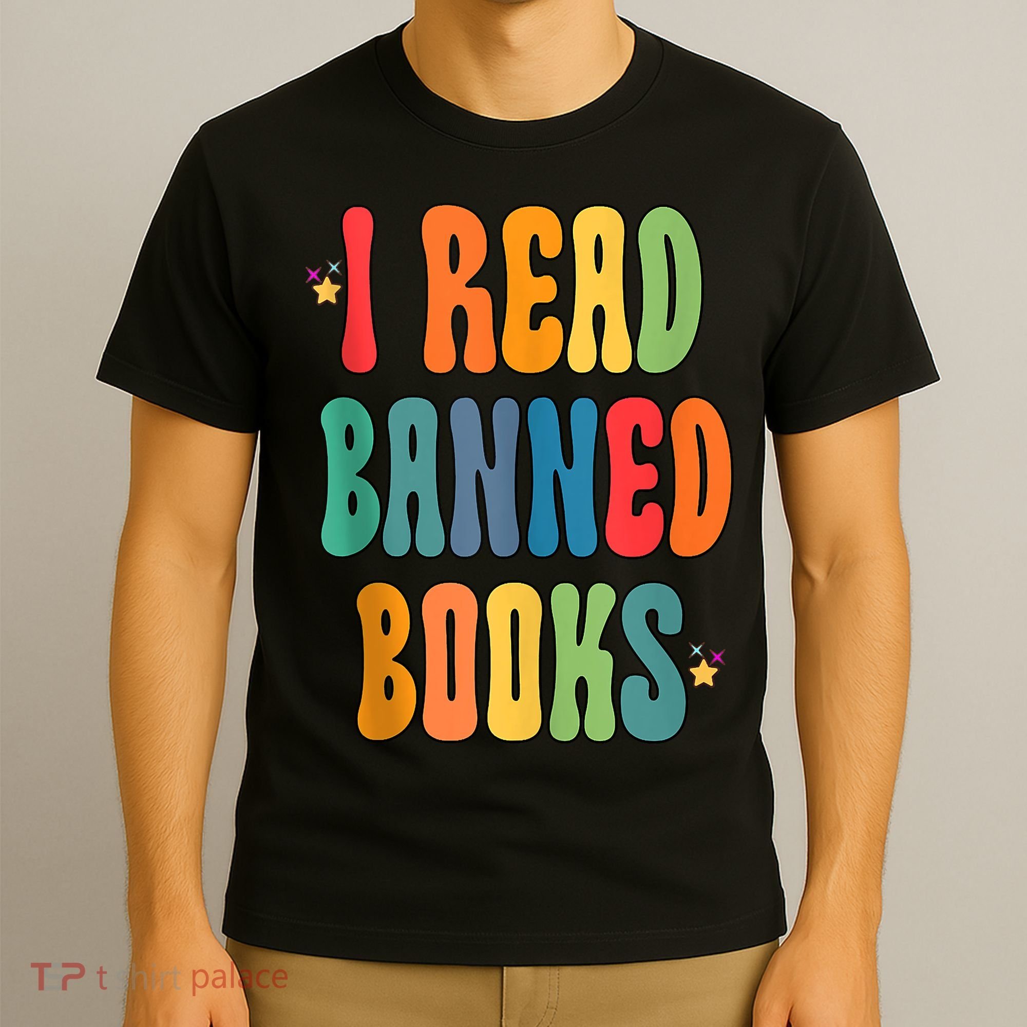 Groovy I Read Banned Books Librarian Reader Bookworm T-Shirt
