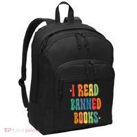 Groovy I Read Banned Books Librarian Reader Bookworm Port Authority Basic Backpack thumb 0