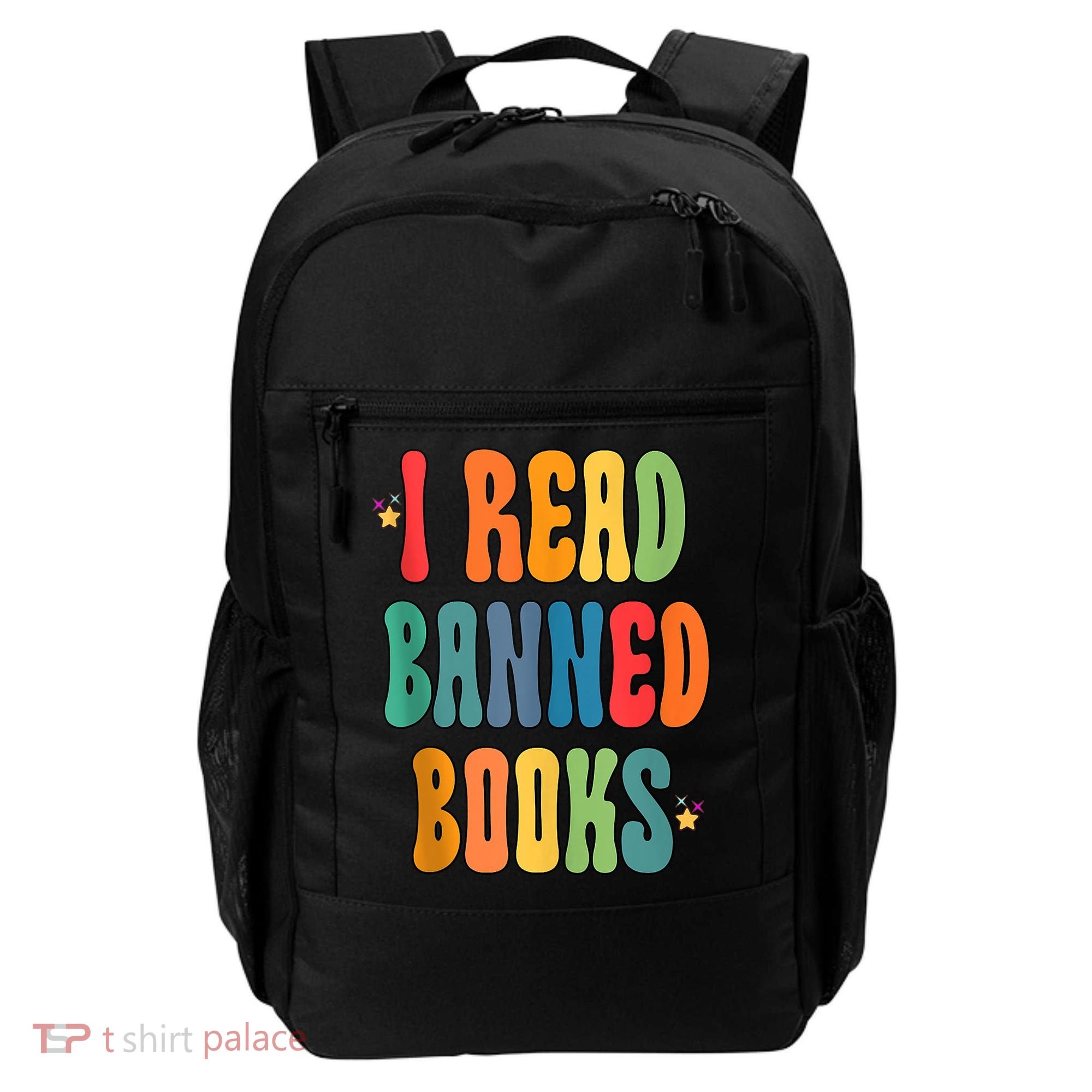 Groovy I Read Banned Books Librarian Reader Bookworm Backpack