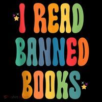 Groovy I Read Banned Books Librarian Reader Bookworm Button thumb 1