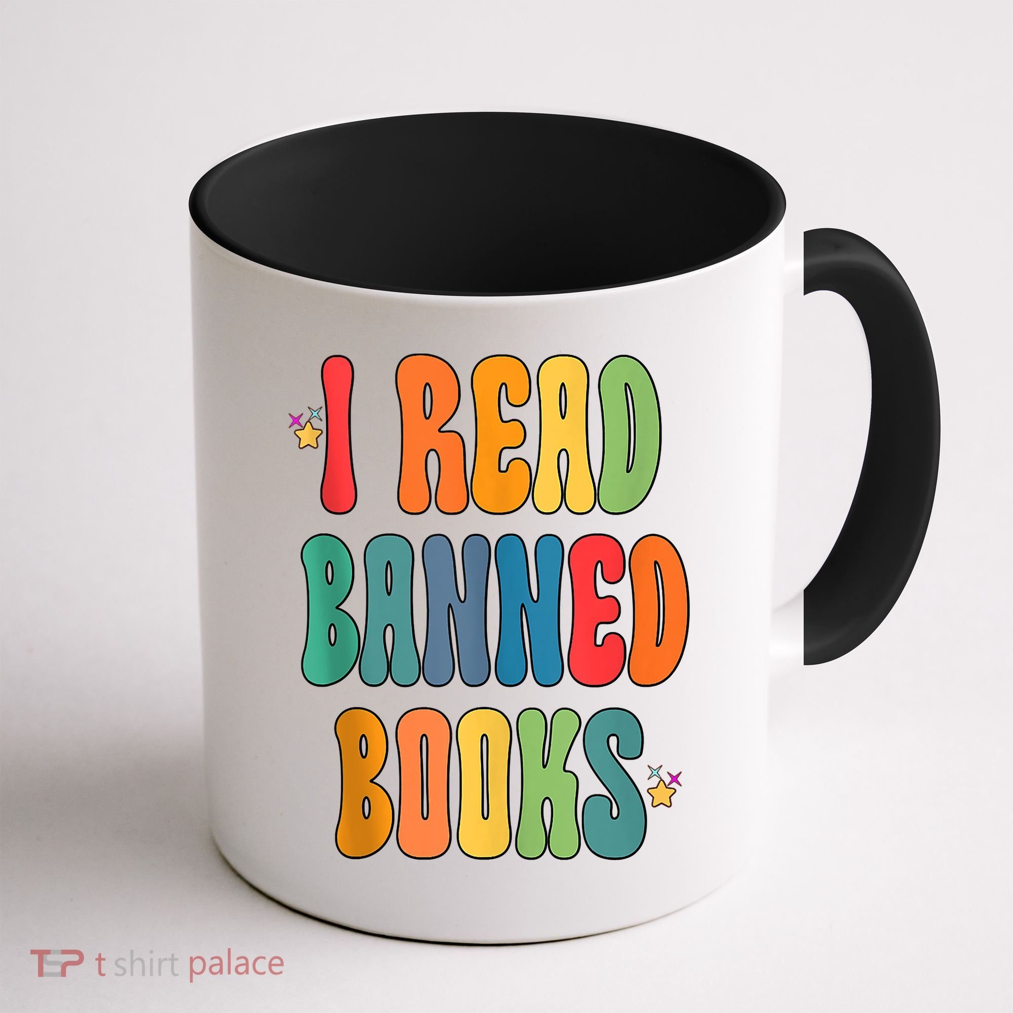 Groovy I Read Banned Books Librarian Reader Bookworm Coffee Mug