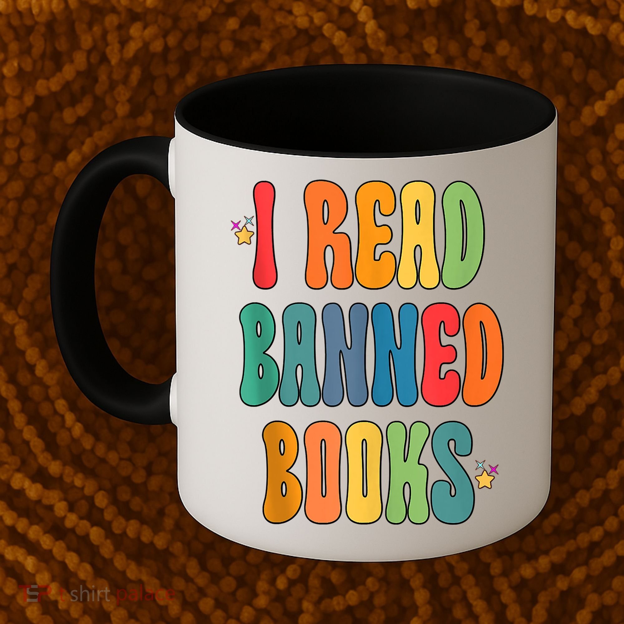 Groovy I Read Banned Books Librarian Reader Bookworm Coffee Mug