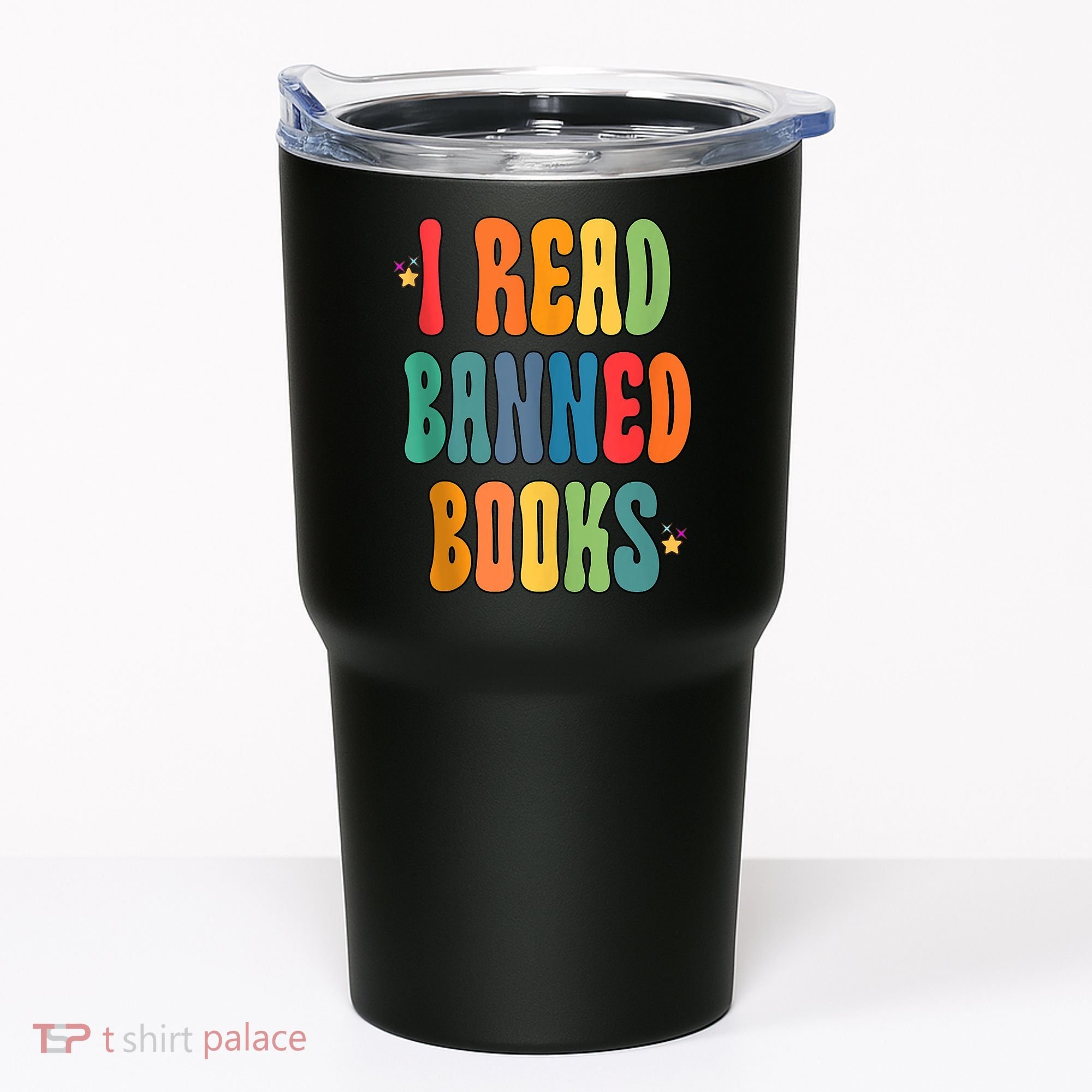 Groovy I Read Banned Books Librarian Reader Bookworm Tumbler