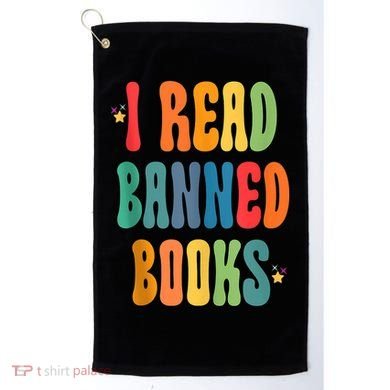 Groovy I Read Banned Books Librarian Reader Bookworm Golf Towel