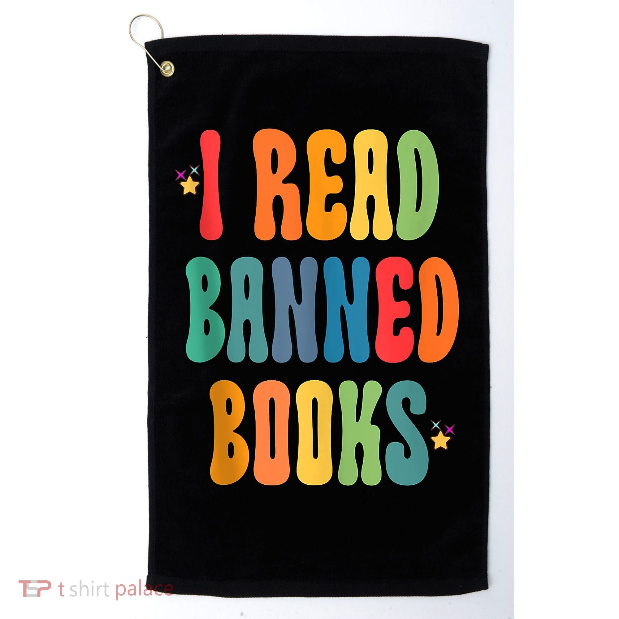 Groovy I Read Banned Books Librarian Reader Bookworm Golf Towel