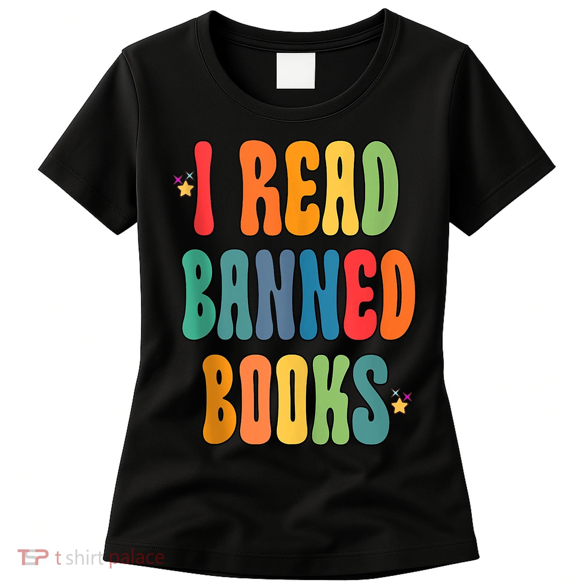 Groovy I Read Banned Books Librarian Reader Bookworm Women's T-Shirt