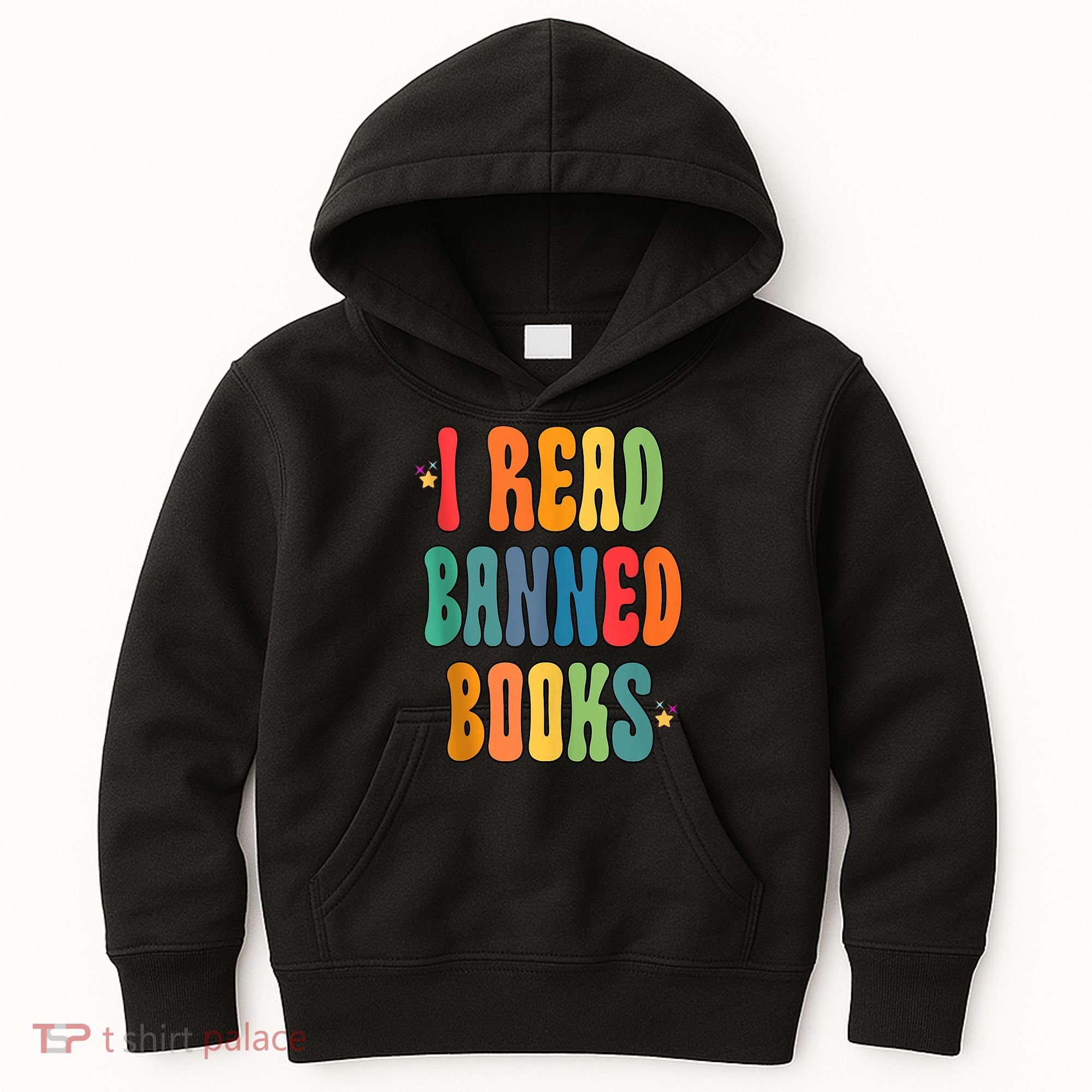 Groovy I Read Banned Books Librarian Reader Bookworm Kids Hoodie
