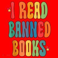 Groovy I Read Banned Books Librarian Reader Bookworm Santa Hat thumb 1