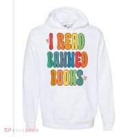 Groovy I Read Banned Books Librarian Reader Bookworm Comfort Colors Garment-Dyed Hooded Sweatshirt thumb 0