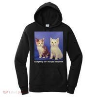 Gaslighting Isnt Real You Crazy B.I.T.C.H Funny Cat Lover Women's Hoodie thumb 0