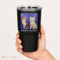 Gaslighting Isnt Real You Crazy B.I.T.C.H Funny Cat Lover Tumbler thumb 2