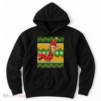 Giraffe Ugly Christmas Hoodie thumb 0