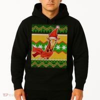 Giraffe Ugly Christmas Hoodie thumb 2