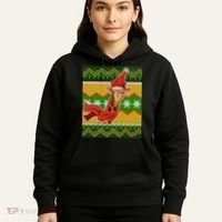 Giraffe Ugly Christmas Hoodie thumb 5