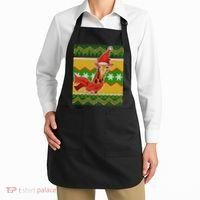 Giraffe Ugly Christmas Apron thumb 2